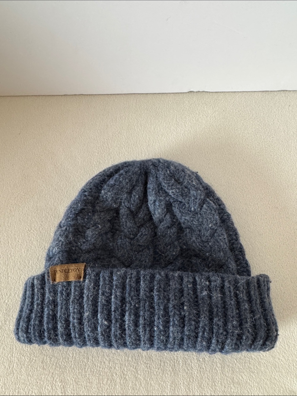 Pendleton cable knit beanie